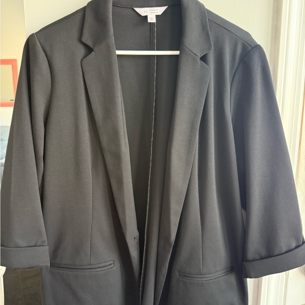 LC Lauren Conrad Classic Black Blazer Jacket